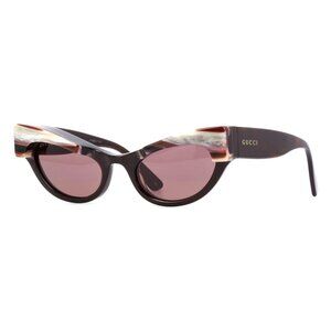 New GUCCI Havana Cat Eye GG1167S 002 Sunglasses Women
